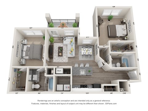 a 1 bedroom floor plan is shown in this image